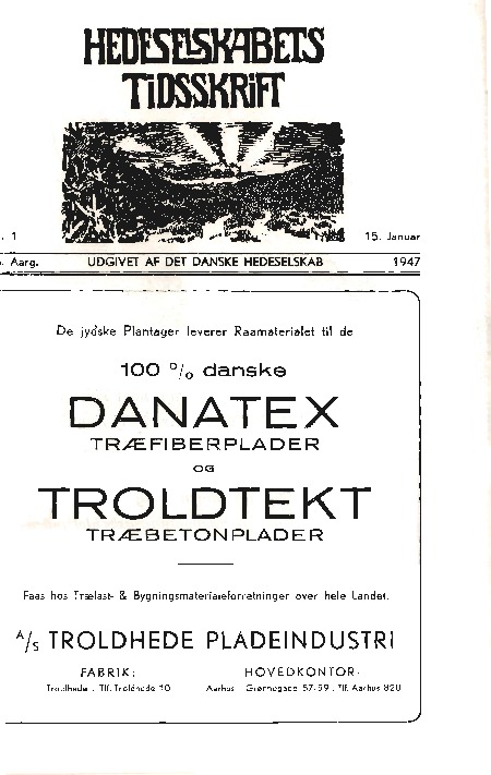 Hedeselskabets Tidsskrift - Nr. 1 1947