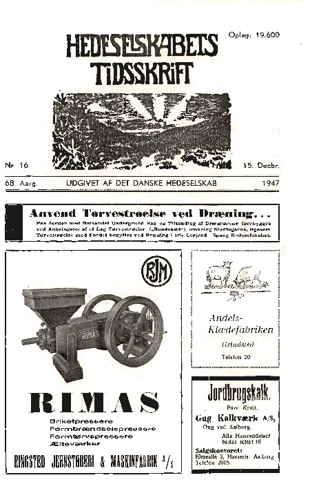 Hedeselskabets Tidsskrift - Nr. 16 1947