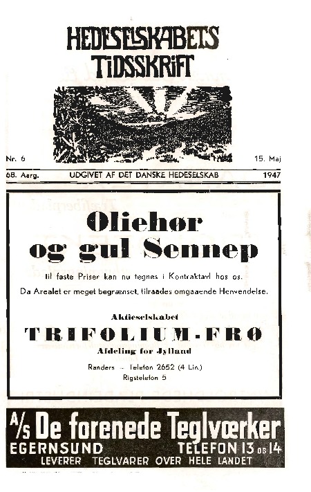 Hedeselskabets Tidsskrift - Nr. 6 1947