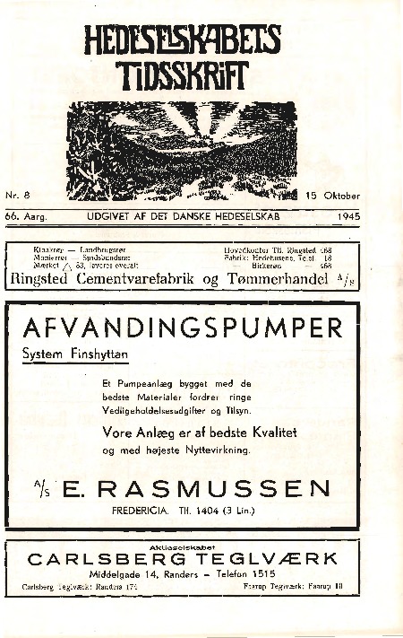 Hedeselskabets Tidsskrift - Nr. 8 1945