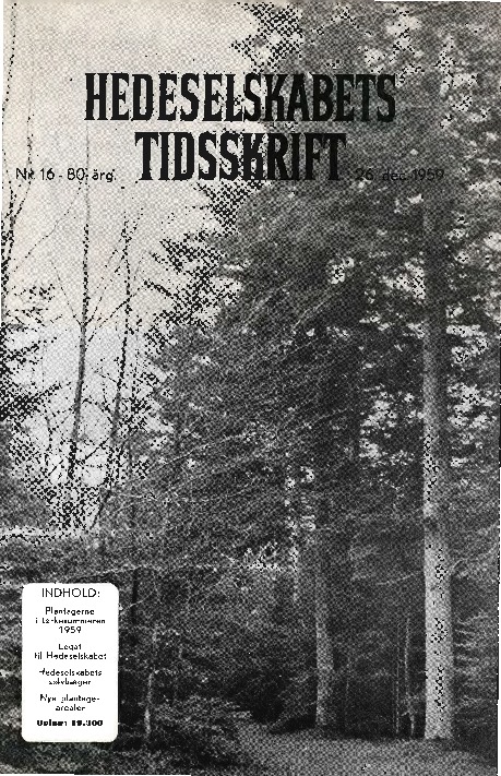 Hedeselskabets Tidsskrift - Nr. 16 1959