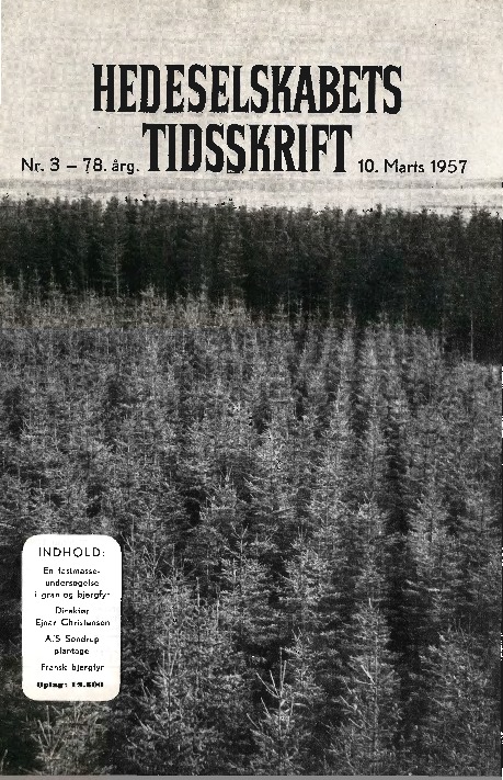 Hedeselskabets Tidsskrift - Nr. 3 1957