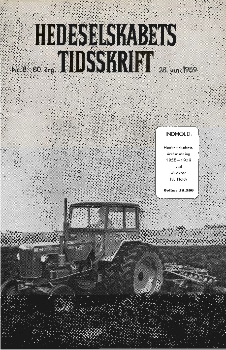 Hedeselskabets Tidsskrift - Nr. 8 1959