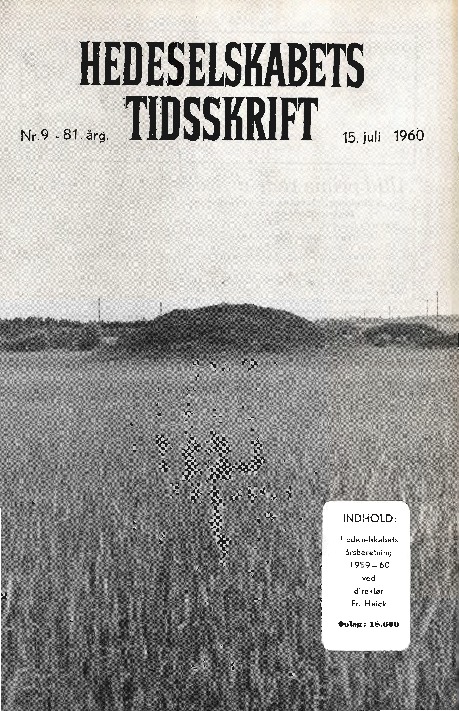 Hedeselskabets Tidsskrift - Nr. 9 1960