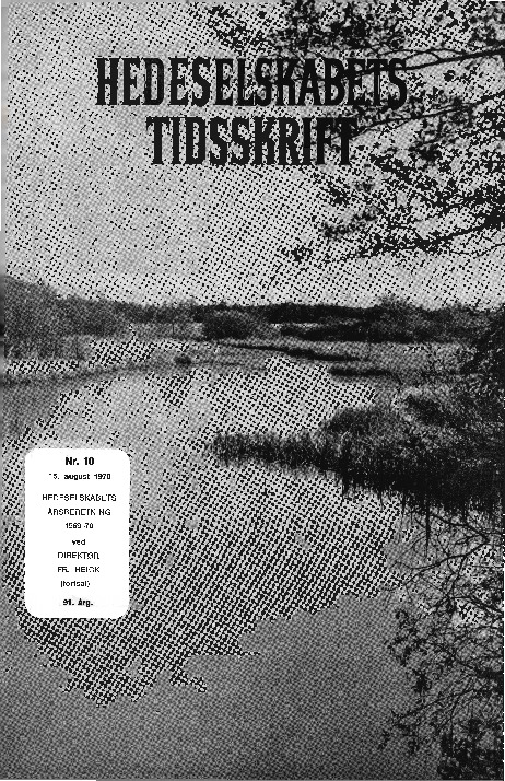 Hedeselskabets Tidsskrift - Nr. 10 1970